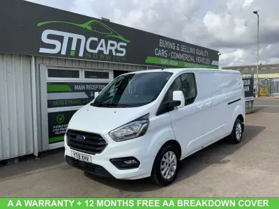 Used Ford Transit Custom Limited 130 HP (95 kW) 2018 White Van