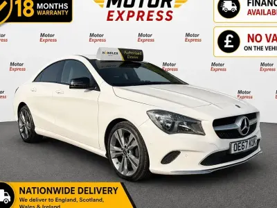 Used Mercedes CLA200 136 HP (100 kW) 2018 White Coupe