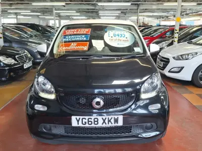 Used Smart ForFour Passion 71 HP (52 kW) 2018 White Hatchback