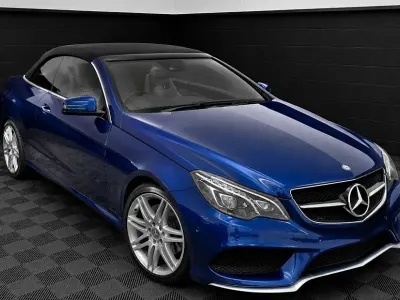 Used Mercedes E220 AMG line 2016 Blue Cabriolet