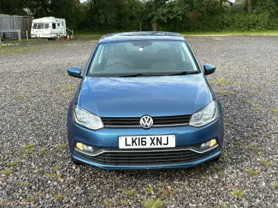 Used VW Polo Match 60 HP (44 kW) 2016 Blue Hatchback