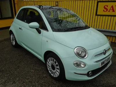 Used Fiat 500 Lounge 69 HP (50 kW) 2017 Green Hatchback