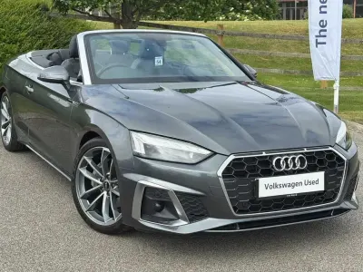 Used Audi A5 Cabriolet S-Line 200 HP (147 kW) 2021 Grey Cabriolet
