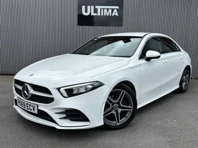 Used Mercedes A180 AMG line 2019 White Sedan