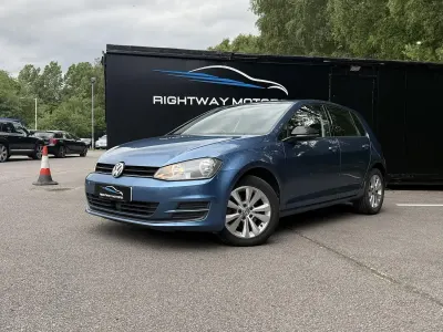 Used VW Golf VII SE 150 HP (110 kW) 2014 Blue Hatchback