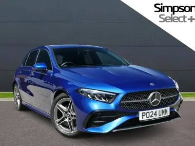 Used Mercedes A180 AMG Line Premium 134 HP (98 kW) 2024 Blue Hatchback