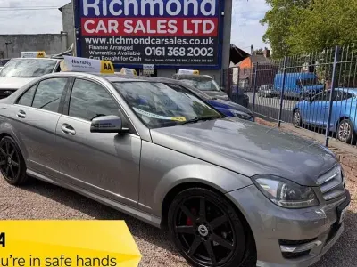 Begagnad Mercedes C250 AMG 2013 Silver Sedan