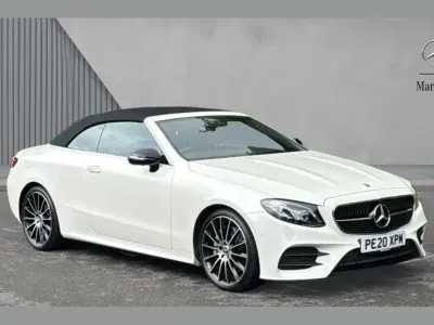 Used Mercedes E300 AMG line 245 HP (180 kW) 2020 White Cabriolet