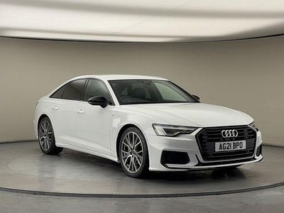 Used Audi A6 Black Edition 204 HP (150 kW) 2021 Glacier white Sedan