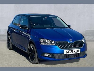 Used Skoda Fabia Colour Edition 60 HP (44 kW) 2021 Race blue metallic black magi  Hatchback