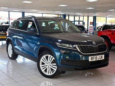 Used Skoda Kodiaq SE L 150 HP (110 kW) 2018 Petrol blue SUV