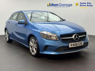 Used Mercedes A160 Executive 102 HP (75 kW) 2016 Blue Hatchback