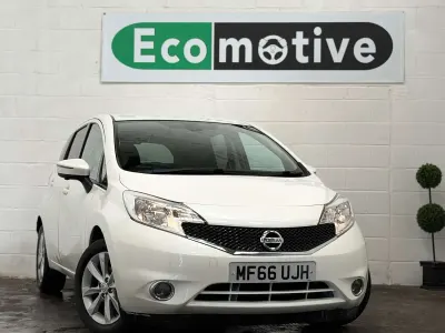 Used Nissan Note S 98 HP (72 kW) 2016 White Hatchback