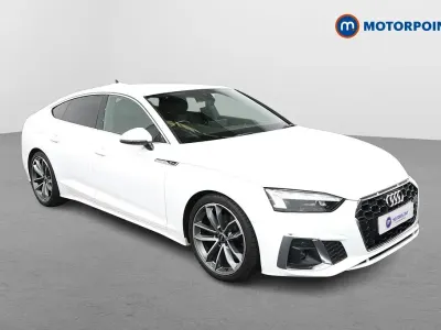 Begagnad Audi A5 S-Line 190 HK (139 kW) 2021 Vit Sportkupé