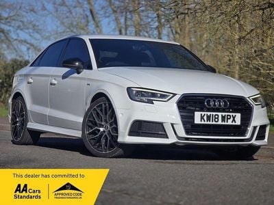 Used Audi A3 Black Edition 184 HP (135 kW) 2018 White Sedan
