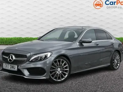 Used Mercedes C250 AMG line 204 HP (150 kW) 2017 Grey Sedan