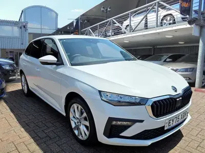 Used Skoda Scala SE L 113 HP (83 kW) 2025 Moon white metallic Hatchback