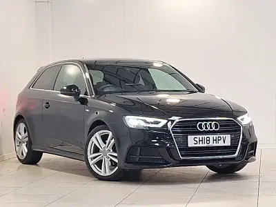 Usado Audi A3 S-Line 150 CV (110 kW) 2018 Negro Berlina