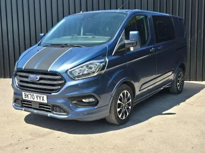 Used Ford Transit Custom Sport 185 HP (136 kW) 2020 Blue Van