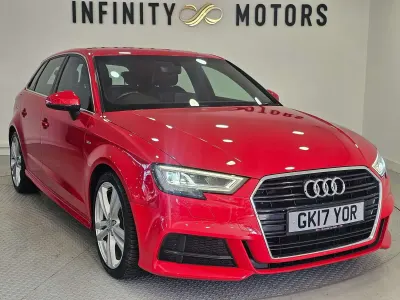 Used Audi A3 Sportback S-Line 150 HP (110 kW) 2017 Red Hatchback