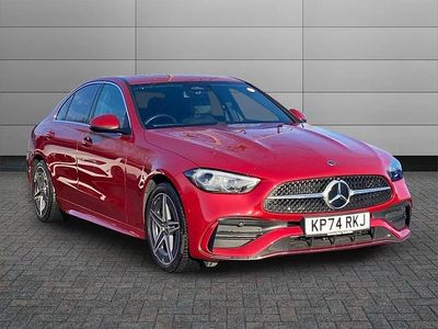 Red Used 2024 Mercedes C300e AMG line Sedan | £32,995 (Fair price)