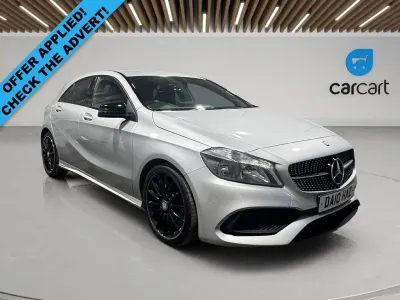 Used Mercedes A200 AMG line 158 HP (116 kW) 2017 Silver Hatchback