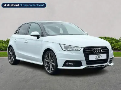 Used Audi A1 Black Edition 123 HP (90 kW) 2018 White Hatchback