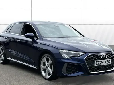 Used Audi A3 S-Line 110 HP (80 kW) 2024 Blue Hatchback