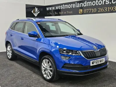 Used Skoda Karoq SE L 114 HP (83 kW) 2020 Blue SUV