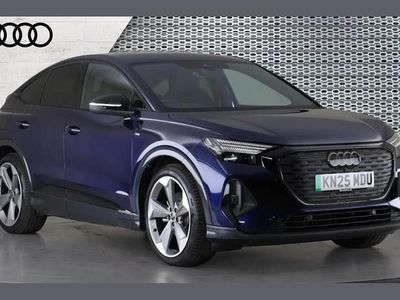 Blue Used 2025 Audi Q4 Sportback e-tron Black Edition SUV | £33,470 (Expensive)