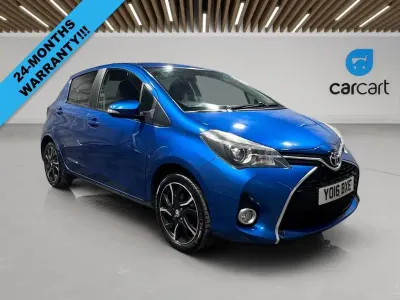 Used Toyota Yaris Design 99 HP (72 kW) 2016 Blue Hatchback