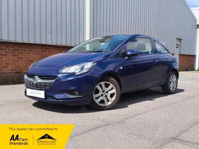 Used Vauxhall Corsa Design Edition 70 HP (51 kW) 2015 Blue Hatchback