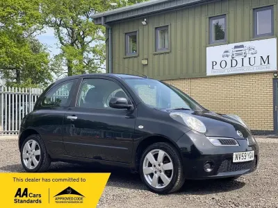 Begagnad Nissan Micra Acenta 2010 Svart Halvkombi