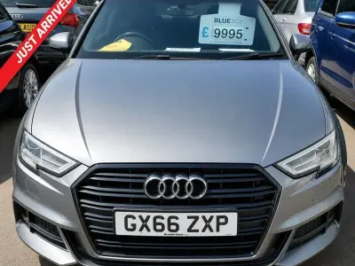 Begagnad Audi A3 S-Line 150 HK (110 kW) 2016 Grå Halvkombi