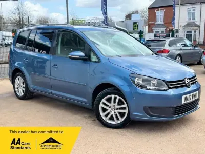 Used VW Touran SE 105 HP (77 kW) 2012 Blue MPV