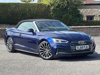 Used Audi A5 Cabriolet S-Line 187 HP (137 kW) 2019 Blue Cabriolet