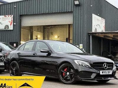 Used Mercedes C220 AMG line 2015 Black Sedan