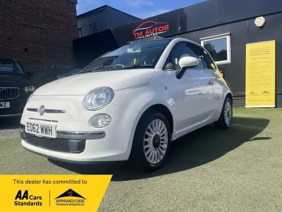 Used Fiat 500 Lounge 69 HP (50 kW) 2012 White Hatchback