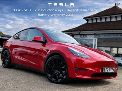 Used Tesla Model Y Long Range AWD 378 kW (514 HP) 2023 Red SUV