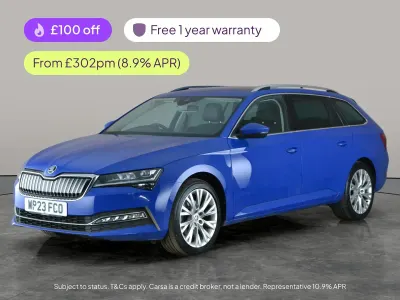 Used Skoda Superb SE L 218 HP (160 kW) 2023 Blue Estate