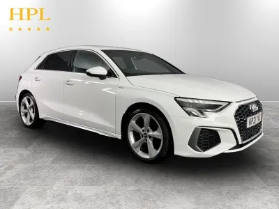 Used Audi A3 Sportback S-Line 150 HP (110 kW) 2021 White Hatchback