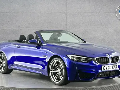 Usado BMW M4 Shadowline 425 CV (312 kW) 2020 Azul Descapotable