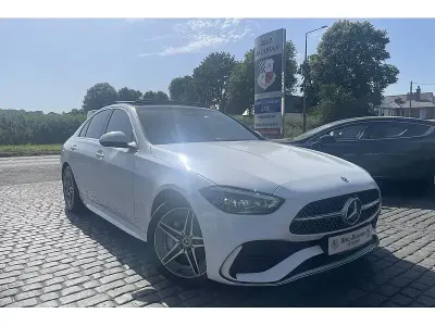 Used Mercedes C300e AMG Line Premium Plus 313 HP (230 kW) 2023 White Sedan