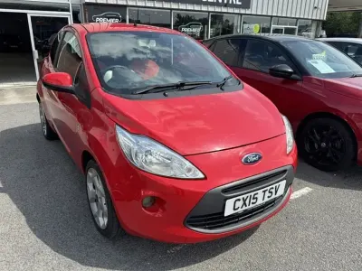 Used Ford Ka Titanium 69 HP (50 kW) 2015 Red Hatchback