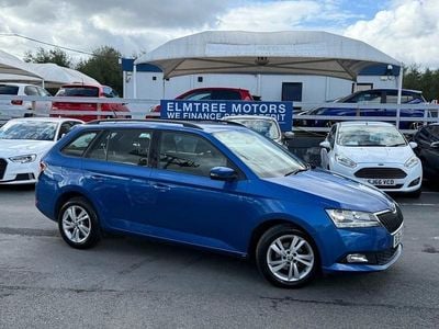 Used Skoda Fabia SE 95 HP (69 kW) 2019 Blue Hatchback