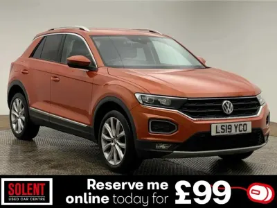 Used VW T-Roc SEL 150 HP (110 kW) 2019 Orange SUV