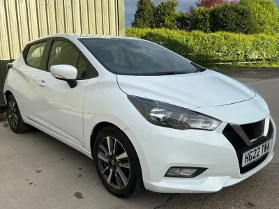 Begagnad Nissan Micra Acenta 2022 Vit Halvkombi