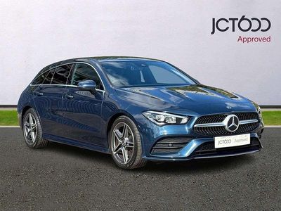 Used Mercedes CLA200 AMG line 161 HP (118 kW) 2022 Blue Estate