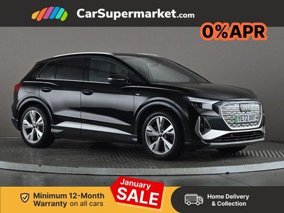 Black Used 2022 Audi Q4 e-tron S-Line SUV | £34,197
