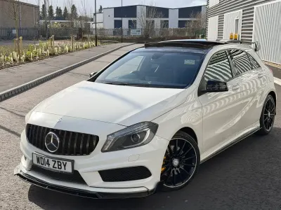Used Mercedes A220 AMG 2014 White Hatchback